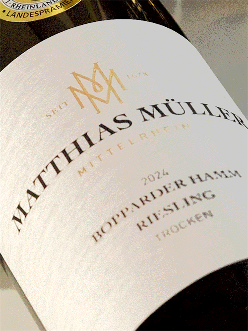 Matthias Müller /  Riesling Trocken Bopparder Hamm/ Mittelrhein 2024 