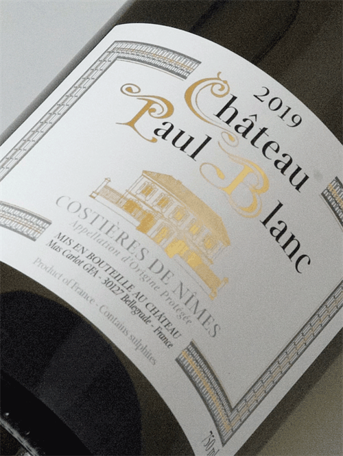 Château Paul Blanc / Costieres de Nimes Blanc 2020