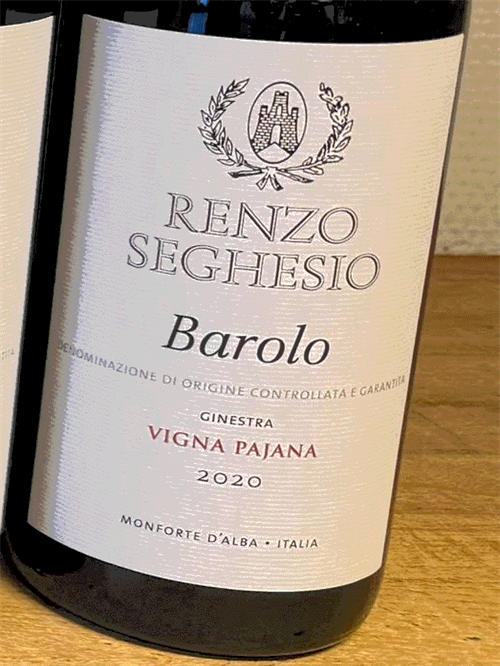 Renzo Seghesio / Barolo PAJANA Ginestra 2020