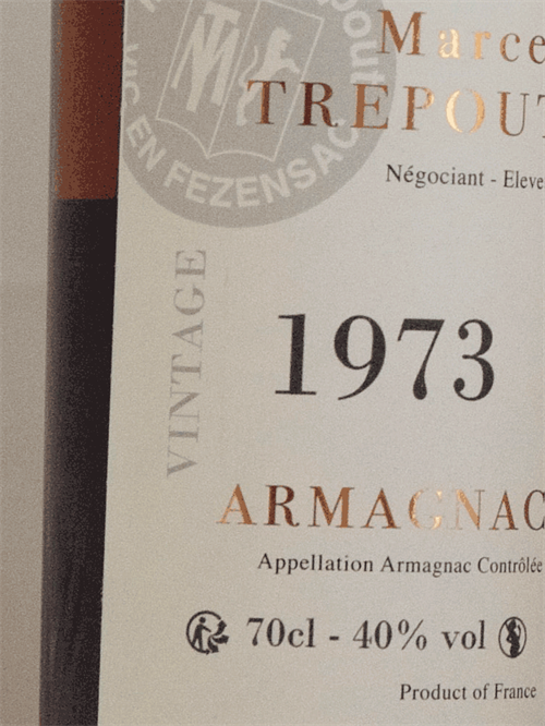 Marcel Trepout / Armagnac vintage 1973
