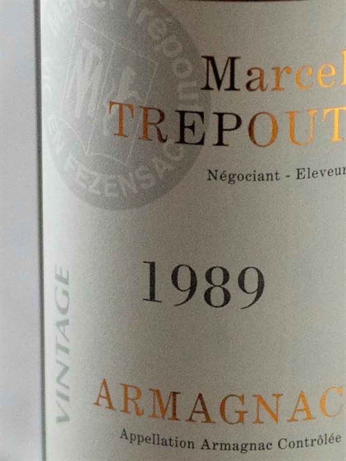 Marcel Trepout / Armagnac Vintage 1989